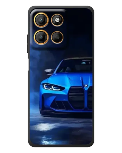 Чехол для Motorola Edge 60 Neo с картинкой «Голубая BMW M4» Чехол для Motorola Edge 60 Neo с картинкой «Голубая BMW M4»