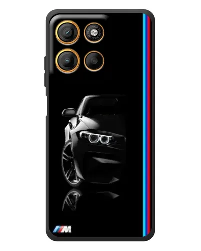 Чехол для Motorola Edge 60 Neo с картинкой «Силуэт BMW в темноте» Чехол для Motorola Edge 60 Neo с картинкой «Силуэт BMW в темноте»