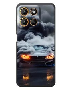 Чехол для Motorola Edge 60 Neo с картинкой «BMW в дыму»