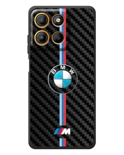 Чехол для Motorola Edge 60 Neo с картинкой «Эмблема BMW и карбон» Чехол для Motorola Edge 60 Neo с картинкой «Эмблема BMW и карбон»