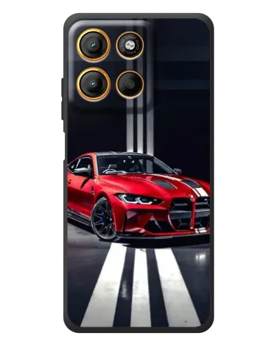 Чехол для Motorola Edge 60 Neo с картинкой «Красная BMW на дороге» Чехол для Motorola Edge 60 Neo с картинкой «Красная BMW на дороге»