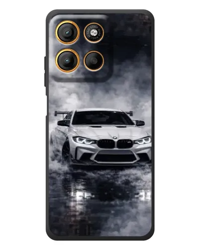 Чехол для Motorola Edge 60 Neo с картинкой «BMW сквозь туман» Чехол для Motorola Edge 60 Neo с картинкой «BMW сквозь туман»