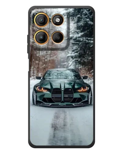 Чехол для Motorola Edge 60 Neo с картинкой «BMW в зимнем лесу» Чехол для Motorola Edge 60 Neo с картинкой «BMW в зимнем лесу»