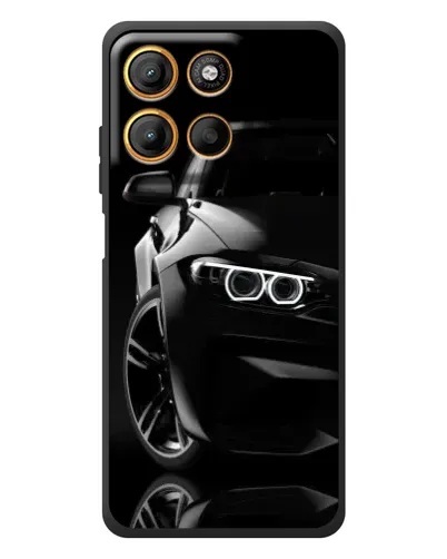 Чехол для Motorola Edge 60 Neo с картинкой «Черная BMW — профиль» Чехол для Motorola Edge 60 Neo с картинкой «Черная BMW — профиль»