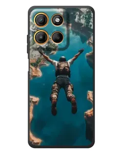 Чехол для Motorola Edge 60 Neo с картинкой «PUBG — свободное падение»