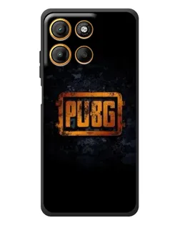 Чехол для Motorola Edge 60 Neo с картинкой «PUBG — золотой логотип»