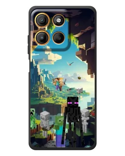 Чехол для Motorola Edge 60 Neo с картинкой «Эндермен в лесу» Чехол для Motorola Edge 60 Neo с картинкой «Эндермен в лесу»