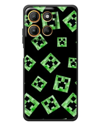 Чехол для Motorola Edge 60 Neo с картинкой «Паттерн с криперами» Чехол для Motorola Edge 60 Neo с картинкой «Паттерн с криперами»