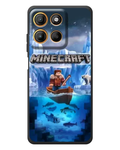 Чехол для Motorola Edge 60 Neo с картинкой «Minecraft ледяной мир» Чехол для Motorola Edge 60 Neo с картинкой «Minecraft ледяной мир»