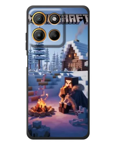 Чехол для Motorola Edge 60 Neo с картинкой «Зимний Minecraft» Чехол для Motorola Edge 60 Neo с картинкой «Зимний Minecraft»