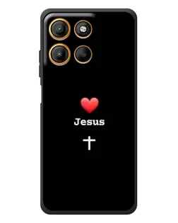 Чехол для Motorola Edge 60 Neo с картинкой «Сердце - Jesus» Чехол для Motorola Edge 60 Neo с картинкой «Сердце - Jesus»