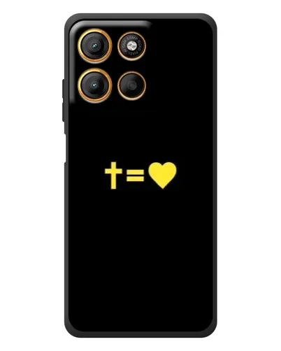 Чехол для Motorola Edge 60 Neo с картинкой «Сердце и Крест»
