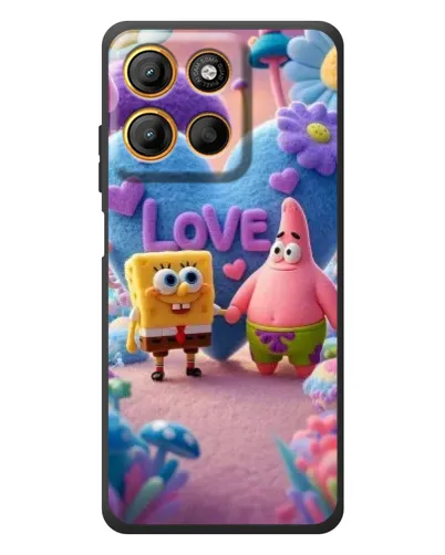 Чехол для Motorola Edge 60 Neo с картинкой «Губка Боб Патрик»