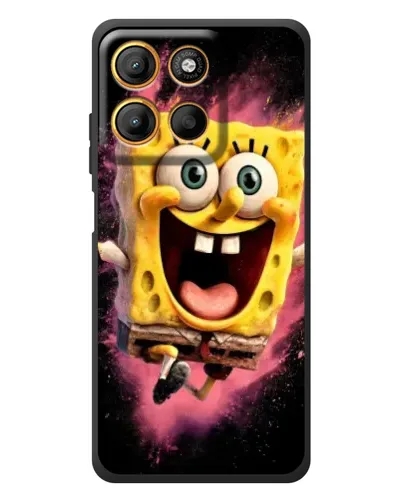 Чехол для Motorola Edge 60 Neo с картинкой «Взрывной Спанч Боб»