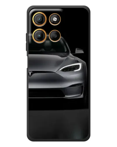 Чехол для Motorola Edge 60 Neo с картинкой «Tesla Model S Look»