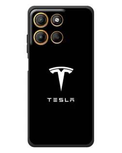 Чехол для Motorola Edge 60 Neo с картинкой «Tesla White Logo» Чехол для Motorola Edge 60 Neo с картинкой «Tesla White Logo»