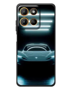 Чехол для Motorola Edge 60 Neo с картинкой «Tesla в неоне» Чехол для Motorola Edge 60 Neo с картинкой «Tesla в неоне»