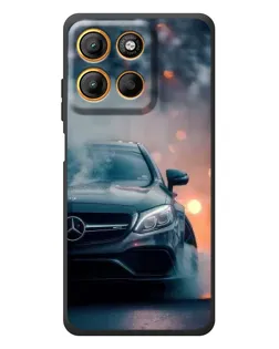 Чехол для Motorola Edge 60 Neo с картинкой «Mercedes — ночной город»