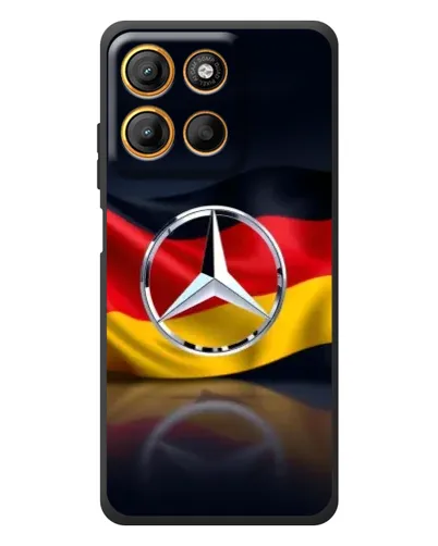 Чехол для Motorola Edge 60 Neo с картинкой «Mercedes — флаг Германии» Чехол для Motorola Edge 60 Neo с картинкой «Mercedes — флаг Германии»