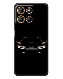 Чехол для Motorola Edge 60 Neo с картинкой «Audi — ночной контур»