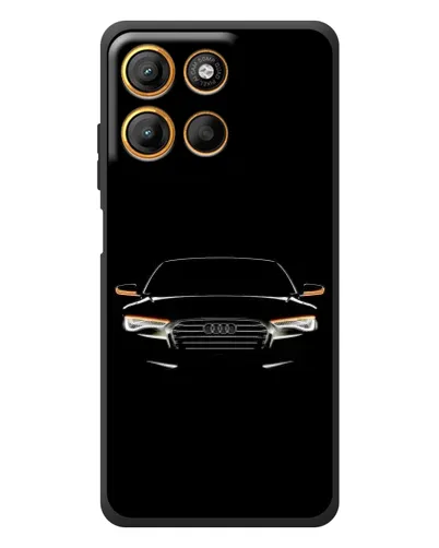 Чехол для Motorola Edge 60 Neo с картинкой «Audi — ночной контур»