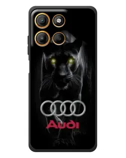 Чехол для Motorola Edge 60 Neo с картинкой «Пантера и Audi»