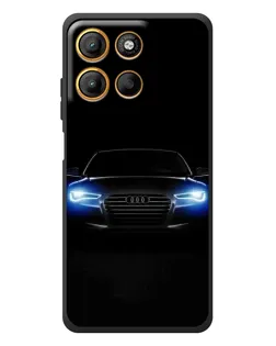 Чехол для Motorola Edge 60 Neo с картинкой «Audi в неоне»