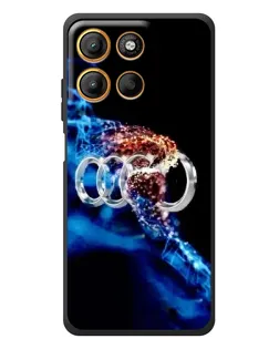Чехол для Motorola Edge 60 Neo с картинкой «Энергия лого Audi»
