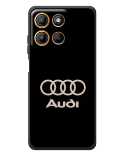 Чехол для Motorola Edge 60 Neo с картинкой «Audi — золотой логотип»