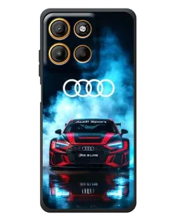 Чехол для Motorola Edge 60 Neo с картинкой «Audi Sport — неон»