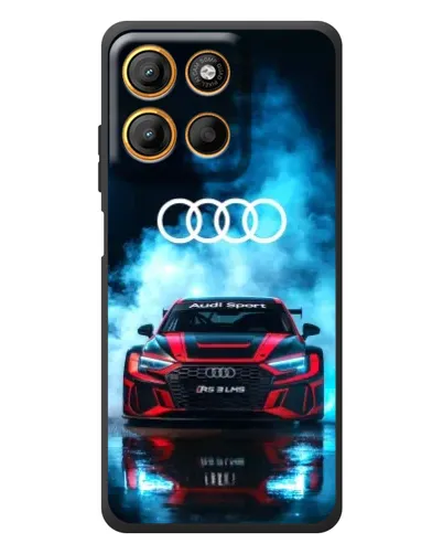 Чехол для Motorola Edge 60 Neo с картинкой «Audi Sport — неон»