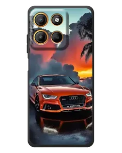 Чехол для Motorola Edge 60 Neo с картинкой «Audi — закат»