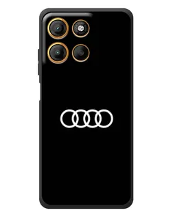 Чехол для Motorola Edge 60 Neo с картинкой «Audi White Logo»