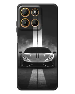 Чехол для Motorola Edge 60 Neo с картинкой «Lamborghini симметрия дорог»