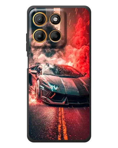 Чехол для Motorola Edge 60 Neo с картинкой «Lamborghini красный дым» Чехол для Motorola Edge 60 Neo с картинкой «Lamborghini красный дым»