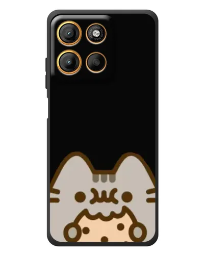 Чехол для Motorola Edge 60 Neo с картинкой «Пушин на черном» Чехол для Motorola Edge 60 Neo с картинкой «Пушин на черном»