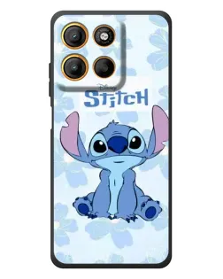 Чехол для Motorola Edge 60 Neo с картинкой «Stitch среди цветов»
