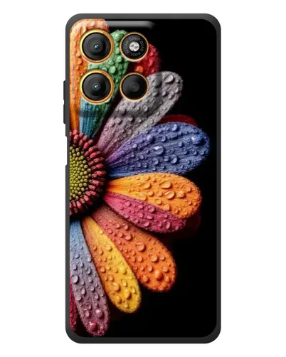 Чехол для Motorola Edge 60 Neo с картинкой «Радужный цветок» Чехол для Motorola Edge 60 Neo с картинкой «Радужный цветок»