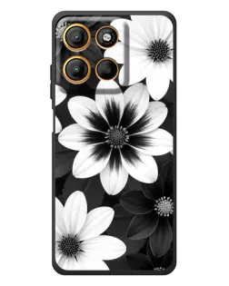 Чехол для Motorola Edge 60 Neo с картинкой «Монохромные астры» Чехол для Motorola Edge 60 Neo с картинкой «Монохромные астры»