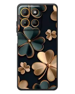 Чехол для Motorola Edge 60 Neo с картинкой «Клевер в золоте» Чехол для Motorola Edge 60 Neo с картинкой «Клевер в золоте»