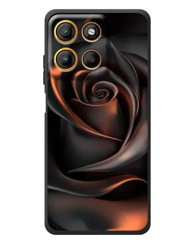 Чехол для Motorola Edge 60 Neo с картинкой «Шелковая черная роза» Чехол для Motorola Edge 60 Neo с картинкой «Шелковая черная роза»