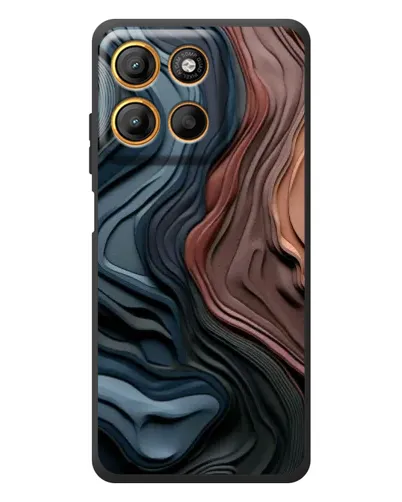 Чехол для Motorola Edge 60 Neo с картинкой «Цветные волны каньона»