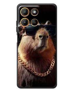 Чехол для Motorola Edge 60 Neo с картинкой «Капибара золотая цепь» Чехол для Motorola Edge 60 Neo с картинкой «Капибара золотая цепь»