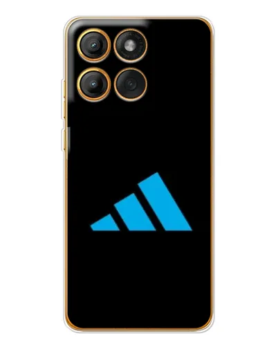 Чехол для Motorola Edge 60 Pro с картинкой «Adidas Cyan Logo» Чехол для Motorola Edge 60 Pro с картинкой «Adidas Cyan Logo»