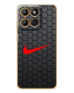 Чехол для Motorola Edge 60 Pro с картинкой «Nike — карбоновая сетка»