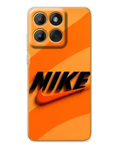 Чехол для Motorola Edge 60 Pro с картинкой «Оранжевый драйв Nike»