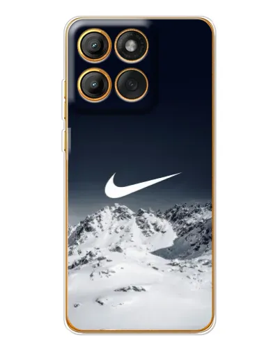 Чехол для Motorola Edge 60 Pro с картинкой «Nike — зимние горы»