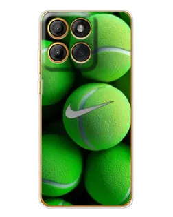 Чехол для Motorola Edge 60 Pro с картинкой «Теннисные мячи Найк»