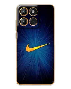 Чехол для Motorola Edge 60 Pro с картинкой «Синий пульс Nike»