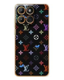 Чехол для Motorola Edge 60 Pro с картинкой «Цветная монограмма LV»